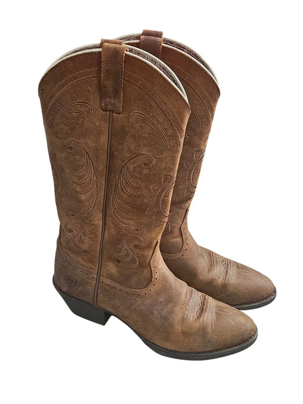 Aroat Heritage Western Classic  Cowboy Boots  100109267 Brown Size 6B